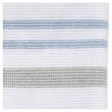 Izod - Fingertip Towels, Soft & Absorbent Cotton, Dorm Room Essentials, Striped Bathroom Decor, Set of 2 (Clubhouse Collection, Blue)