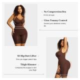 Popilush Shapewear Bodysuit for Women Tummy Control Seamless Backless Body Shaper for Dresses One Size