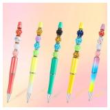 250 Pcs Beads for Pens, Focal Beads for Beadable Pens, Rhinestone Bead, Spacer Bead for Bracelets