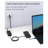 Nivjuky 180W Power Adapter Compatible with Dell Dock Station