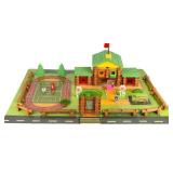 Wondertoys 269 Pieces Real Wood Logs Set Ages 3+, Classic Building Log Gift Set for Boys/Girlsâ Creative Construction Engineering - Top Blocks Game Kit - Preschool Education Toy