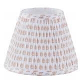 Uno Lamp Shade,Drum Pleated Lamp Shades 5\" Top x 9\" Bottom x 7\" Slant Height,Barrel Small Replacement Lampshade (Uno Fitter), Fabric Lampshades Table lamp Shades Bottle Lamp Shade,1 Pack(Brown Flor