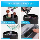 National Geographic Rock Tumbler Kit â Hobby Edition Includes Rough Gemstones, and 4 Polishing Grits, Great STEM Science Kit for Geology Enthusiasts, Rock Polisher for Kids and Adults