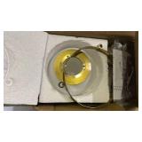 Lakumu Globe Semi Flush Mount Ceiling Light, Mid Century Ceiling Lamp with Milky White Glass Shade, Industrial Brushed Gold Ceiling Light for Living Room Hallway Kitchen Island Dining Room(Bulb Incl.)