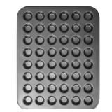 Biubumtu 1-Piece 48 Cup Steel Muffin Pan Non-Stick Mini Cupcake Pan, Bakeware Mini Muffin Tin, Dishwasher Safe(Round)