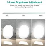 UV-Free 10000 Lux Daylight Lamp - Touch Control with 3 Brightness Levels & 4 Timer Functions, Large Surface & Rotatable Stand for Home/Office