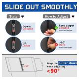 Veharvim Polarized Sun Visor Extender for Car with Zipper Slider, UV400 Car Sun Visor Extension with PC Lens and Side Sunshade,Anti-Glare for Safe Driving,UV-Filtering/Protection(Passenger Side