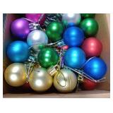 Sumind 48 Pieces Christmas Ball Ornaments Mini Matte Multicolor Hanging Ornament Xmas Ball Tree Miniature Decorations for Christmas Tree Party Decor(1.2 Inch,Multicolored)