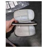 Travel essentials Electronic Cable Organizer Pouch Accessories Carry Case Portable Waterproof Double Layers multifunctional Storage Bag for Cord, Charger, Earphone, Black, M