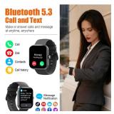 Smart Watch for Men Women (Answer/Make Call), 2025 1.83 HD Touchscreen Fitness Tracker, 110+ Sport Modes, Fitness Watch with Heart Rate/Sleep Monitor/Step, IP68 Waterproof Smartwatch for Android iOS