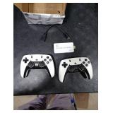 2025New Retro Game Console,40000+Games and 23 Emulators, with Dual 2.4G Wireless Controllers, Plug and Play 4K HD HDMI TV Game Stick White