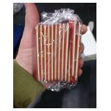 Bucherry 12 Pcs Christmas Velvet Hanging Photo Frame Ornaments 2x3 Inch Vintage Photo Ornaments Display Picture Xmas Frame Craft Kits for Family Christmas Tree Decor Home, Party(Red)