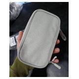 Travel essentials Electronic Cable Organizer Pouch Accessories Carry Case Portable Waterproof Double Layers multifunctional Storage Bag for Cord, Charger, Earphone, Gray, M