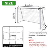 Soccer Net 8x6, Kids Soccer Net for Replacement Football Goal Netting High Impact Sports Practice Barrier for Adults and Youth Football Practice, 8 X 6 Ft