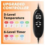 Heated Eye Mask Warm Compress for Dry Eyes, USB Electric Heating Pad for Stye & Chalazion Eye Treatment, Eye Sleep Mask for Dark Circles and Puffiness Relief (Pink)