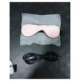 Heated Eye Mask Warm Compress for Dry Eyes, USB Electric Heating Pad for Stye & Chalazion Eye Treatment, Eye Sleep Mask for Dark Circles and Puffiness Relief (Pink)