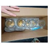 Birity Glass Cups with Lids and Straws,24oz Glass Tumbler With Handle,4 Pack Reusable Iced Coffee Cup with Lids-Mason Jar with Lid and Straw,Boba Cup for Cold & Hot Drinks,Smoothies Cup,Travel Mug