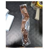 Sew In Real Human Hair Extensions, 18 Inch 100G Weft, Dark Brown Balayage Auburn Brown Highlights, Hand Tied Weft Hair Bundles