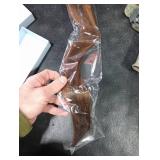 Sew In Real Human Hair Extensions, 18 Inch 100G Weft, Dark Brown Balayage Auburn Brown Highlights, Hand Tied Weft Hair Bundles