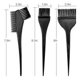 MOONMINI Hair Dye Color Brush and Bowl Set, Color Bowl Brushes Tool Mixing Bowl Kit Tint Comb for Hair Tint Dying Coloring Applicator (Black)