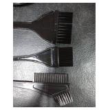 MOONMINI Hair Dye Color Brush and Bowl Set, Color Bowl Brushes Tool Mixing Bowl Kit Tint Comb for Hair Tint Dying Coloring Applicator (Black)