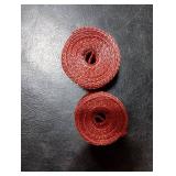 Yinder 2 Rolls 40 Yards Christmas Metallic Wired Ribbon - Thick, Glitter, Tree & Gift Wrapping Ribbon for DIY Crafts & Xmas Party Decorations (Red, 2 Inch)