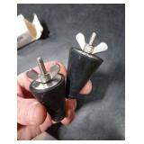 Dunkive 2 Pcs Rubber Winter Plug Applied in Boat Drains for 1/2 Inch to 1 Inch Holes, Long Tapered Rubber Stopper & Stainless Steel Head, Boat Drain Plug for Preventing Leaks and Water Intrusion