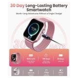 Smart Watch for Women Men Fitness: 1.85 Smart Watch with 30 Days+ Battery Life Make/Recive Call Heart Rate SpO2 Sleep Monitor 120+ Sport IP68 Waterproof Fitness Tracker Watch for iPhone Android