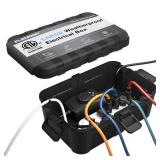 Flemoon Large Outdoor Electrical Box (12.5 x 8.5 x 5 inch), IP54 Waterproof Extension Cord Cover Weatherproof, Protect Outlet, Plug, Socket, Timer, Power Strip, Holiday Light Decoration, Black.