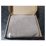 FUTEI Coffee Chenille Decorative Throw Pillow Covers 18x18 Inch Set of 2,Soft Cozy Faux Linen Textured Cushion Case,Farmhouse Home Decor for Couch Living Room