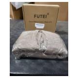 FUTEI Coffee Chenille Decorative Throw Pillow Covers 18x18 Inch Set of 2,Soft Cozy Faux Linen Textured Cushion Case,Farmhouse Home Decor for Couch Living Room