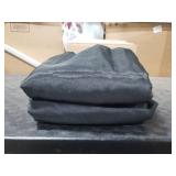 HolidayIdeas Fitted Black Tableclothes - 96 x 30 Inch - 2 Pack Rectangle Tablecloths for 8 Foot Tables, Polyester Fabric Table Covers for Parties, Trade Show, Birthday