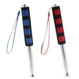 TWZKXC 2 Pcs 45.3 Inch(115cm) Hollowing Drum Hammer Sound Detection Folding Stick, Upgraded Lengthen Telescopic Rod for House Decoration Inspection, Solid Ball Reinforcement Design Comes with Lanyard.