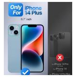 Shields Up for iPhone 14 Plus Case with Stand, Phone Case Clear with Double Ring Holder [Adjustable & Foldable] Shockproof Protective Cover for iPhone 14 Plus 6.7 inch - Clear