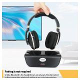 Daysnew Optical Wireless Headphones for TV Watching, Over-Ear Headphones for Seniors with Charging Dock and Volume Control, Plug and Play