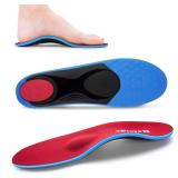 Orthotics Arch Support Metatarsalgia Insoles - Mortons Neuroma Inserts Relief Ball of Foot Pain - Orthopedic Insoles for Flat Feet - Shoe Inserts for Plantar Fasciitis (Red XS)