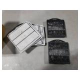 GOZILLA Aquarium Filter Cartridges,Fish Tank Filters Accessories Set,Turtle Tank Filter Replacement Includes 5 Filter Cartridges and 2 Filter Boxes.Only Suit for GZ-107 Low Water Level Tank Filter.