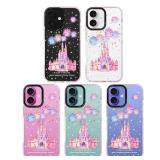 ChiCaseVer for iPhone 16 Case, Magical Castle Pattern with Fireworks, Military-Grade Drop Protection, Cute Soft Slim TPU Protective Cover with Camera Lens Protection for Women & GirlsY