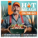 TRAVELISIMO Electric Lunch Box for Adults 100W Heated Lunch Box For Men 1.5L Stainless Steel Portable Food Warmer, 12/24/110V Electric Food Warmers for Travel & Work Loncheras Para Hombres de Trabajo