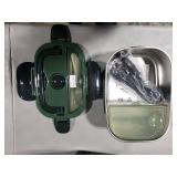 TRAVELISIMO Electric Lunch Box for Adults 100W Heated Lunch Box For Men 1.5L Stainless Steel Portable Food Warmer, 12/24/110V Electric Food Warmers for Travel & Work Loncheras Para Hombres de Trabajo