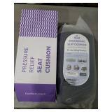 Cushion Lab Patented Pressure Relief Seat Cushion for Long Sitting Hours on Office & Home Chair - Extra-Dense Memory Foam for Soft Support. Car Pad for Hip, Tailbone, Coccyx, Sciatica - Black