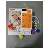 Aprilwolf 9 PCS Sensory Plug Outlet for Toddlers 2-3, Power Strip Montessori Toys for 18+ Months, Busy Board with Light & Sounds, Airplane Car Travel Toys Gift for Baby