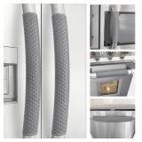 Refrigerator Door Handle Covers, 5 PCS, Performance Appliance Handle Covers, Non-Slip Fridge Door Handle Covers, Keep Your Kitchen Clean, Microwave Oven Dishwasher door Handle Protectors(Dark Gray)