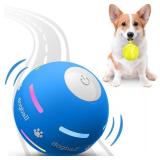 PetDroid Interactive Dog Toys Dog Ball,[Newly Upgraded] Durable Motion Activated Automatic Rolling Ball Toys for/Small/Medium/Large Dogs,USB Rechargeable (Blue)