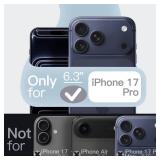 JETech Liquid Silicone Case for iPhone 17 Pro 6.3-Inch, Silky Soft Touch Full-Body Protection, Anti-Scratch Shockproof Phone Cover with Microfiber Lining (Black)