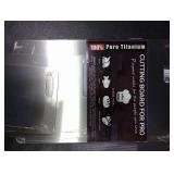 Titanium Cutting Board, 100% Pure Titanium Cutting Boards For Kitchen, Best Non Toxic chopping board, Dishwasher safe, Hygiene and Durability for Meat, Fruit, and Vegetables (Set of 3)