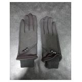 HOLDINA Winter Gloves Women with Touchscreen Fingers, Water-Resistant Gloves,Warm Fleece Lined Gloves for Driving Cycling - M