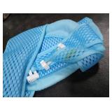 Baby Bath Support Mesh Pad Newborn Bath Tub Seat Net Non-Slip Baby Tub Mat Floating Bathtub Seat Cushion Adjustable Pillow for Bathing Cushion Pad Mat for 0-3 Years Old (No Bathtub)