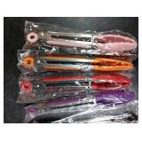 7pcs Small Tongs multicolor