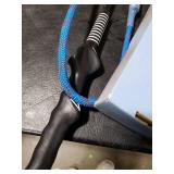 Interactive Flirt Pole Toy for Dogs Chase and Tug of War,Durable Teaser Wand with Pet Fleece Rope Tether Lure Toy to Outdoor Exercise & Training for Small Medium Large Dogs (Blue/Red, POLE-35 inches)